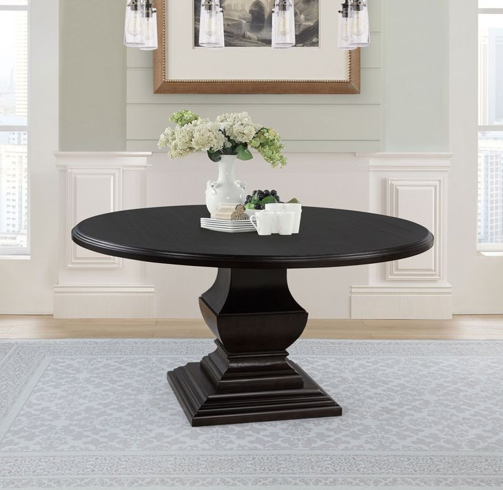 Twyla Dark Cocoa Round Dining Room Set