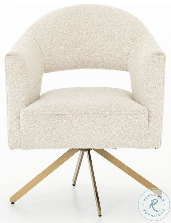 Adara Knoll Natural Performance Fabric Swivel Desk Chair