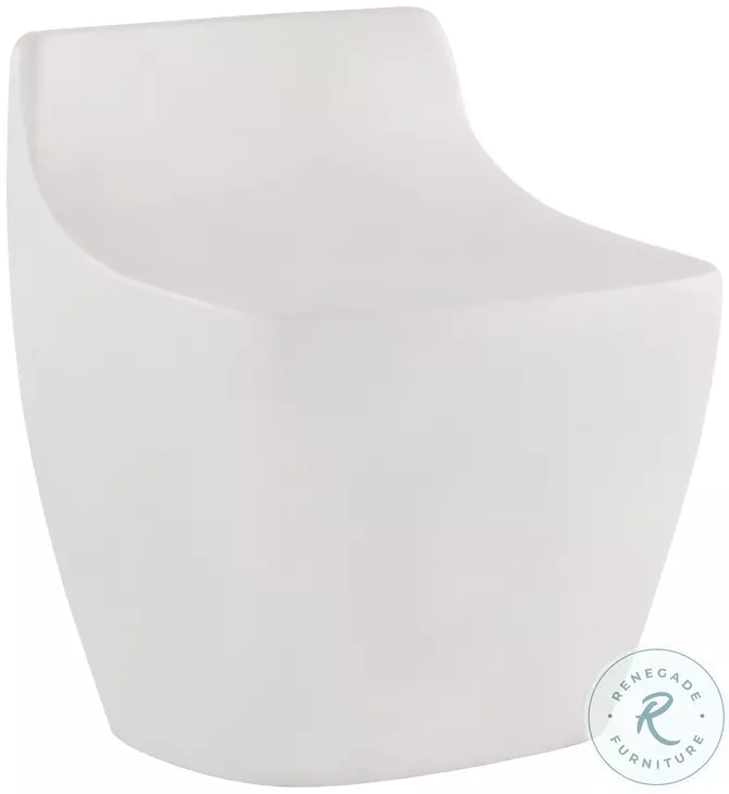 Ledger White Outdoor Dining Chair