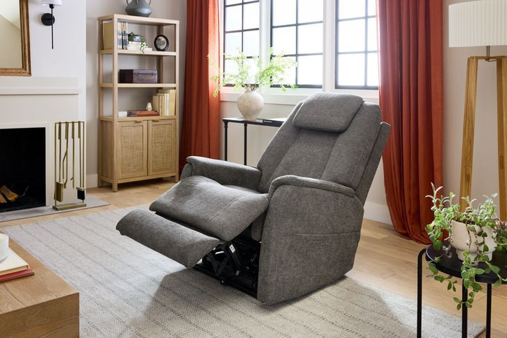 Zecliner Model 3+ Umber Gray Performance Fabric Zero Gravity Rocker Power Sleep Recliner with USB Charging and LED