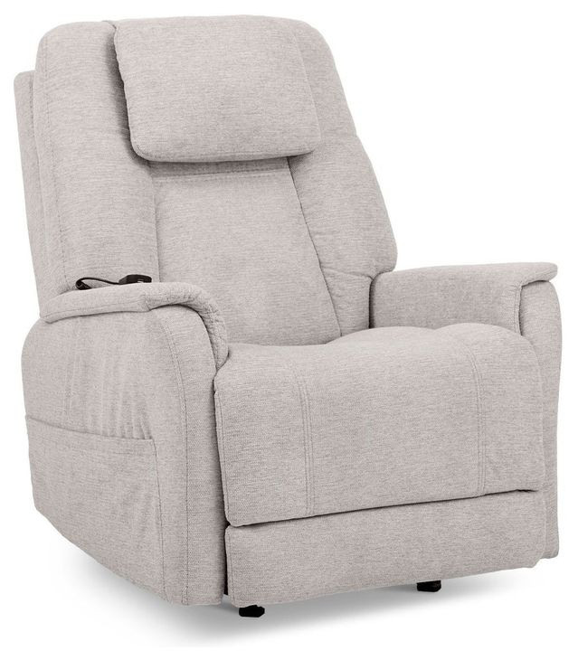 Zecliner Model 3+ Ceramic Gray Performance Fabric Zero Gravity Rocker Power Sleep Recliner with USB Charging and LED
