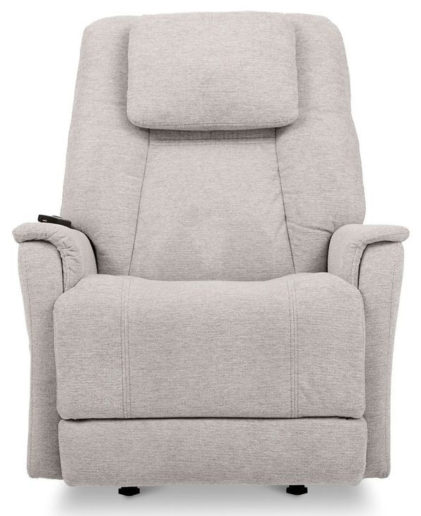 Zecliner Model 3+ Ceramic Gray Performance Fabric Zero Gravity Power Lift Sleep Recliner with USB Charging and LED