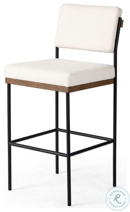 Benton Fayette Cloud Performance Fabric Bar Stool