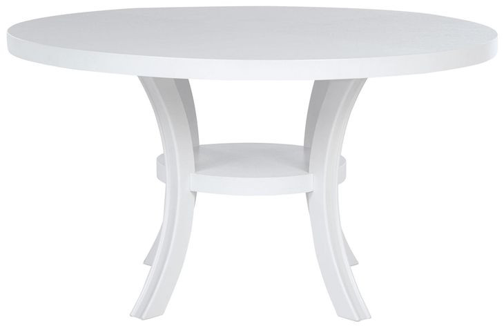 Judd Pearl White 54" Round Dining Table