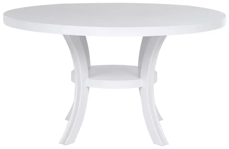 Judd Pearl White 54" Round Dining Table
