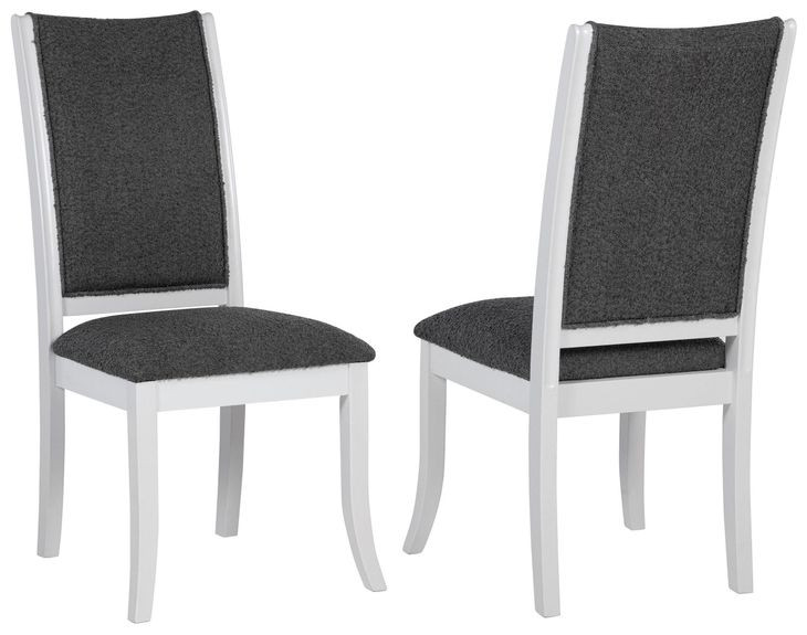 Judd Dark Gray Upholstered Side Chair Set Of 2