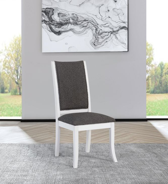 Judd Dark Gray Upholstered Side Chair Set Of 2