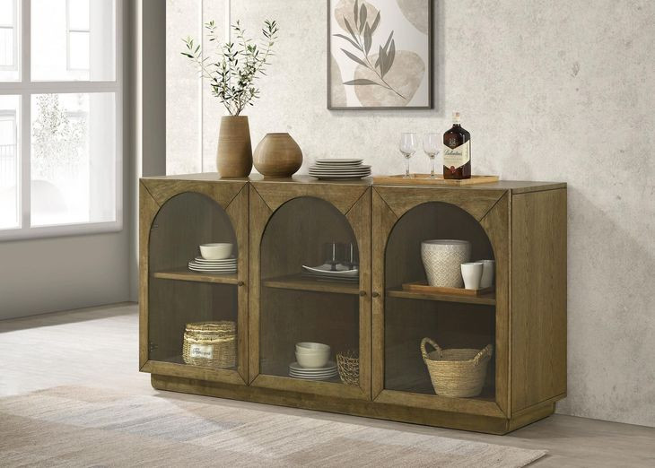 Castlewood Brown Oak 71" Sideboard