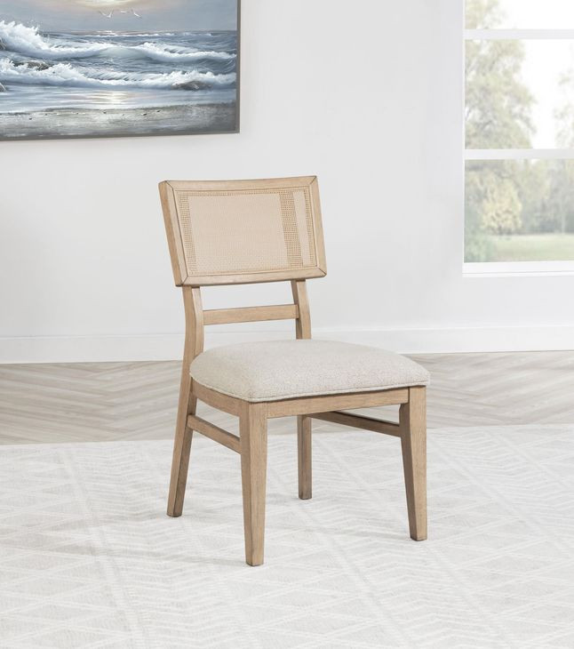 Kailani Beige Oak Side Chair Set Of 2 From Coaster Furniture