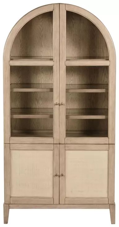 Kailani Beige Oak Vitrine Cabinet