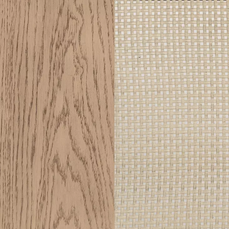 Kailani Beige Oak Vitrine Cabinet