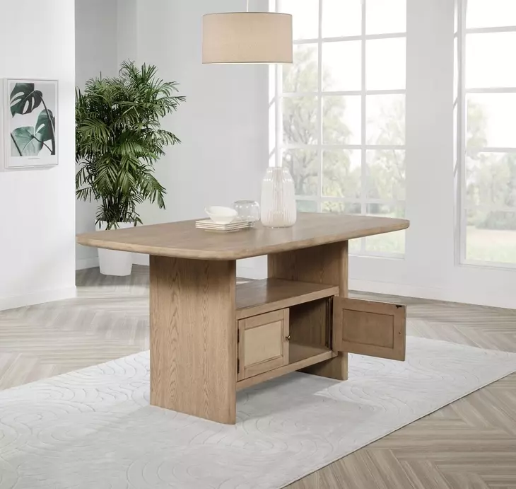Kailani Beige Oak Counter Height Dining Table