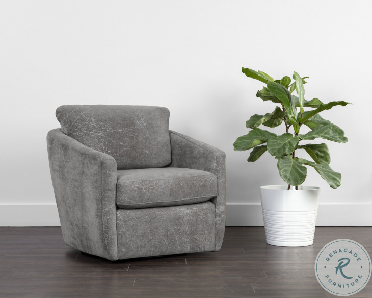 Irina Nepal Pebble Swivel Lounge Chair