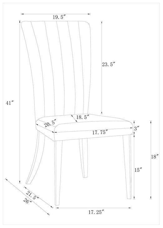 Beaufort Dark Grey Velvet Dining Chair Set Of 2