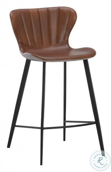 Arabella Bravo Cognac Counter Height Stool