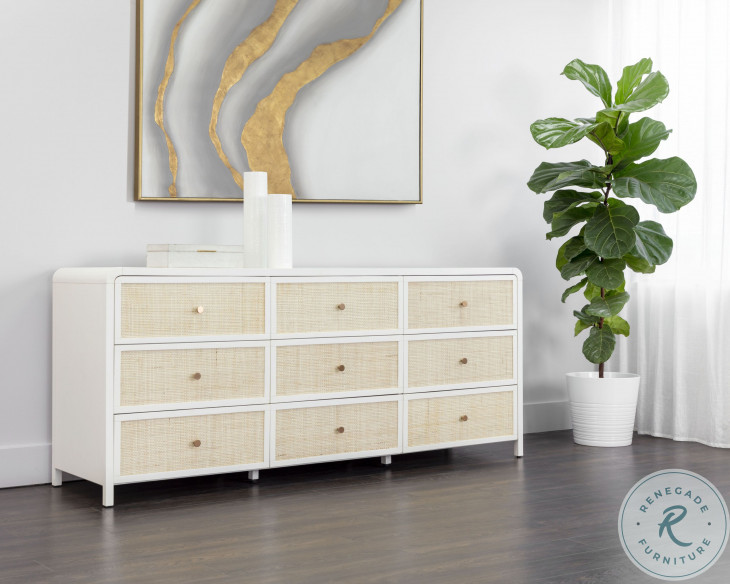 Tierra White Large Dresser