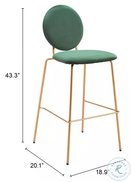 ZUO Odessa Bar Stool - Thumbnail 3