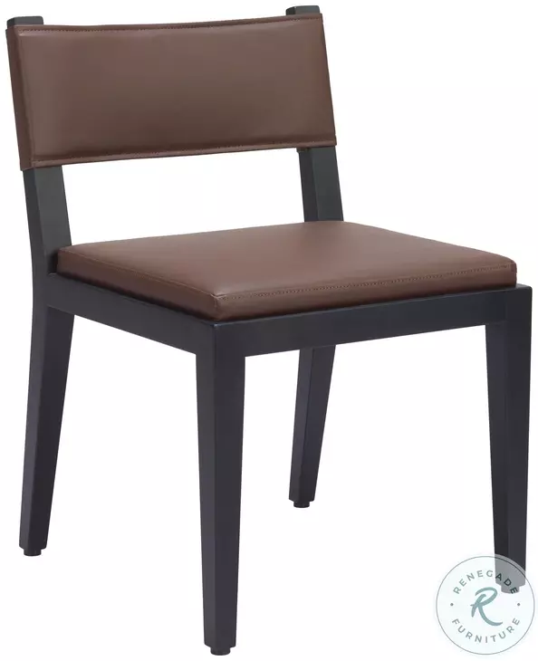 Roxas Brown Dining Chair Set Of 2