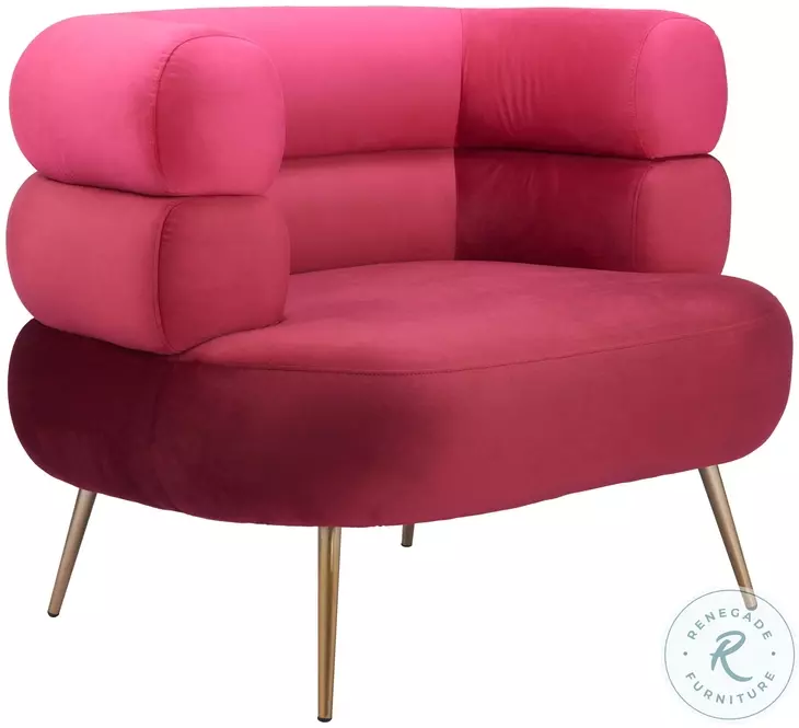 Arish Red Accent Chair