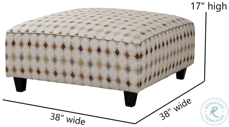 Wowza Mara Patina Cocktail Ottoman