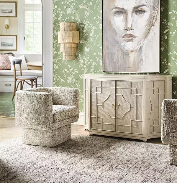 Isabel Antique White 2 Door Accent Cabinet