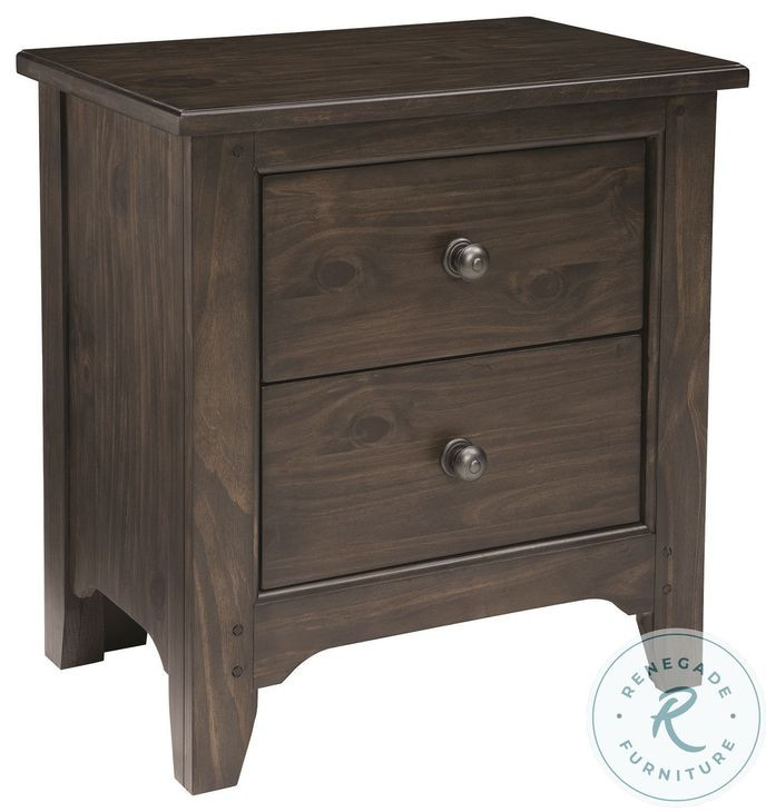 Taylor River Rock 2 Drawer Nightstand