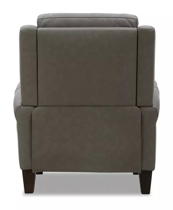 Raleigh York Mushroom Leather Pushback Recliner