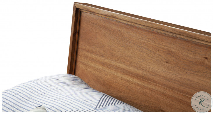 Nova Honey Maple Queen Platform Bed From Alpine | Home Gallery Stores