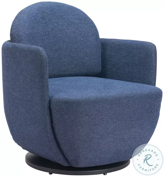 Bant Blue Swivel Chair