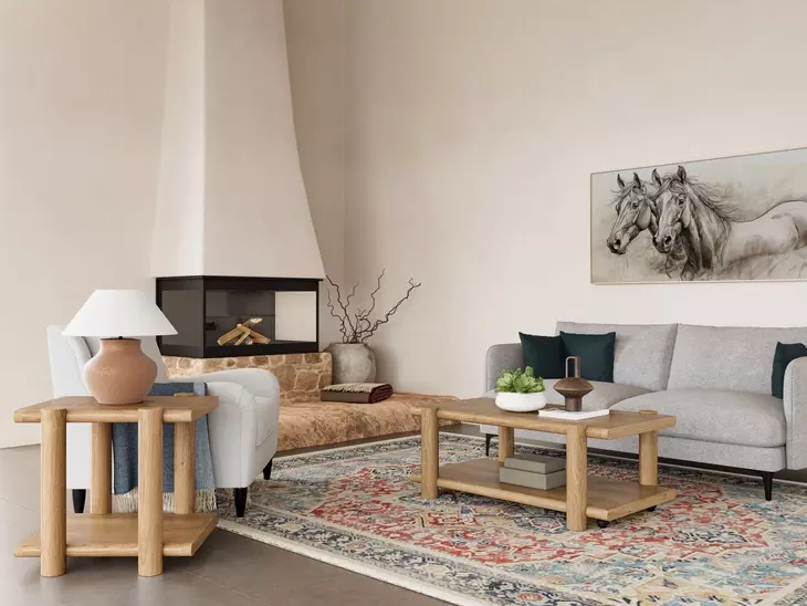 Taos Toasted Hemlock Rectangular End Table