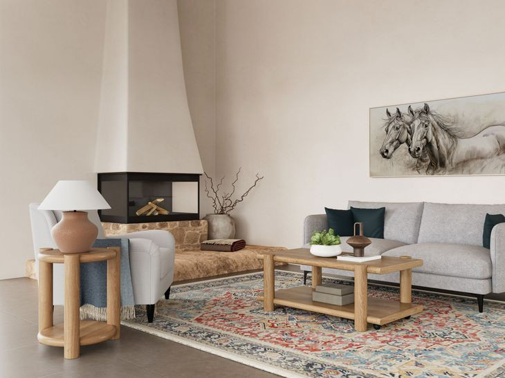 Taos Toasted Hemlock Rectangular Cocktail Table