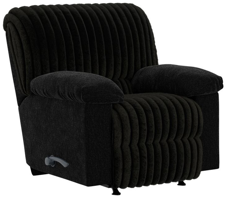 Comet Black Rocker Recliner