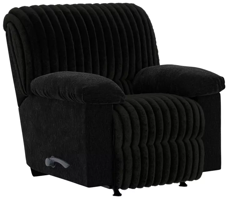 Comet Black Rocker Recliner