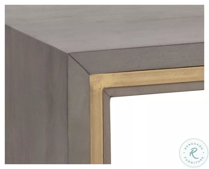 Hilbert Gray End Table