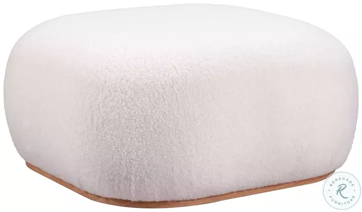 Azua Cream Ottoman