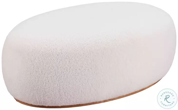 Amber Cream Ottoman
