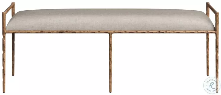 Esai Zenith Taupe Gray Bench