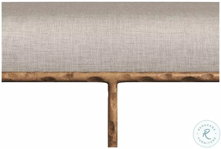 Esai Zenith Taupe Gray Bench