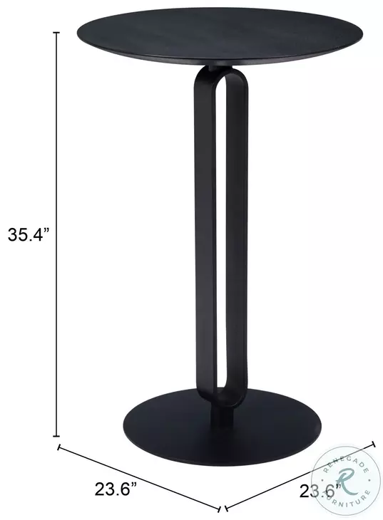 Derry Black Counter Height Dining Table