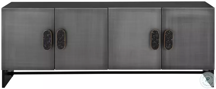 Viserys Antique Silver And Black Sideboard