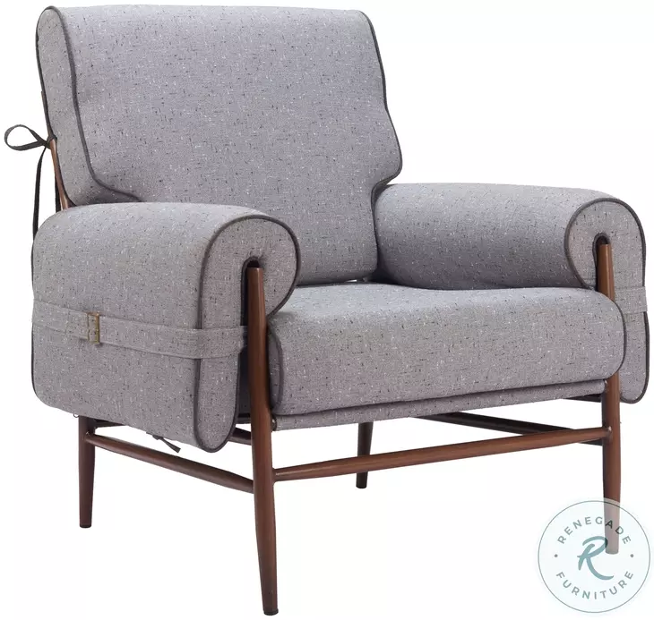 Klem Gray Accent Chair