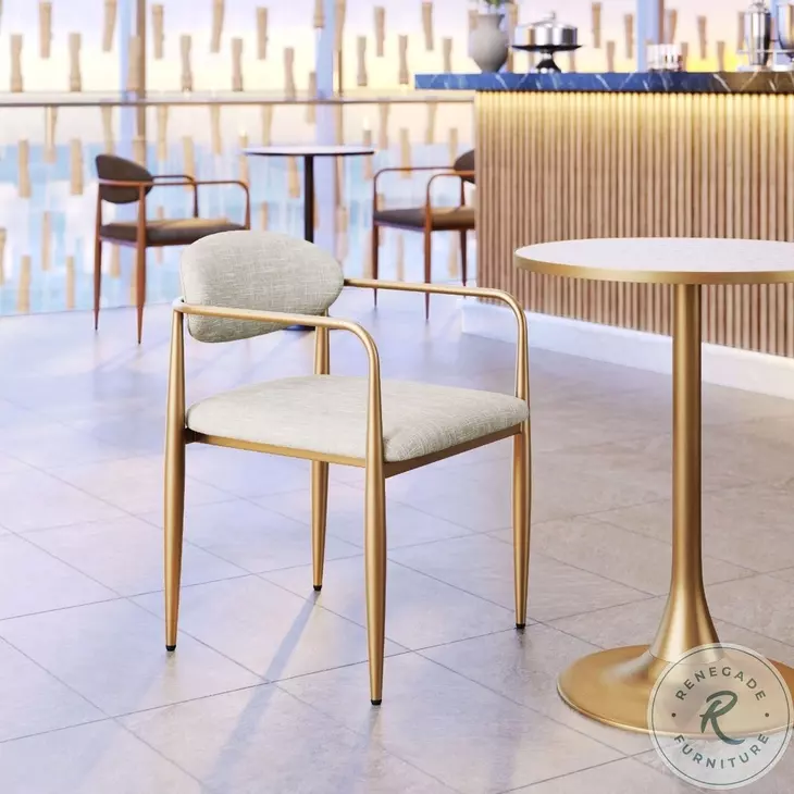 Zens Quill Gray Dining Chair Set Of 2