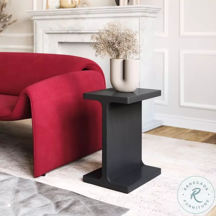 Bama Black Side Table