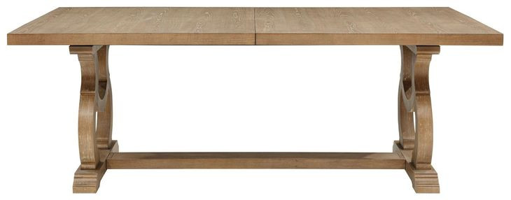 Brockway Barley Brown Extendable Rectangular Dining Table