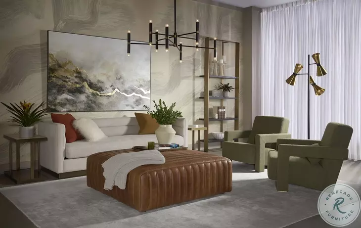 Zafira Matte And Antique Gold End Table