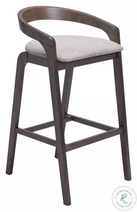 Troy Dove Gray And Espresso Bar Stool Set Of 2