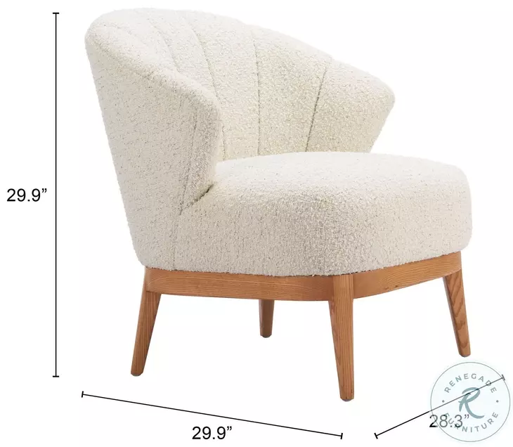 Leque Tawny Beige Accent Chair