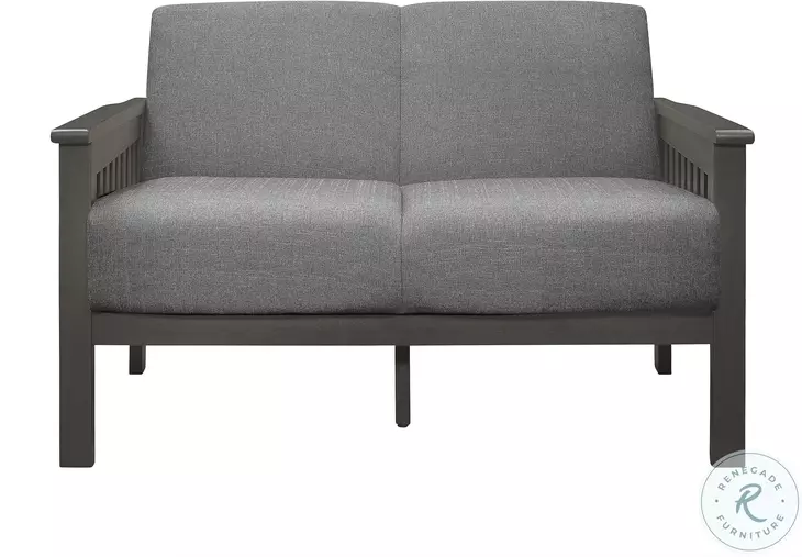 Lewiston Gray Loveseat
