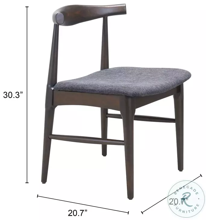 Tuzka Gray Dining Chair Set Of 2