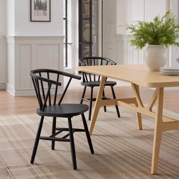 Stenger Black Dining Chair Set of 2